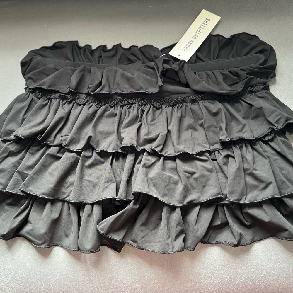 NWT Urban Outfitters Out From Under Cammy Ruffle Trim Micro Skort | Size Small